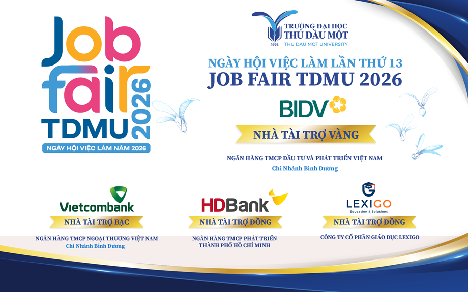 Nhiều doanh nghiệp tài chính – giáo dục tham gia tài trợ TDMU Job Fair 2026